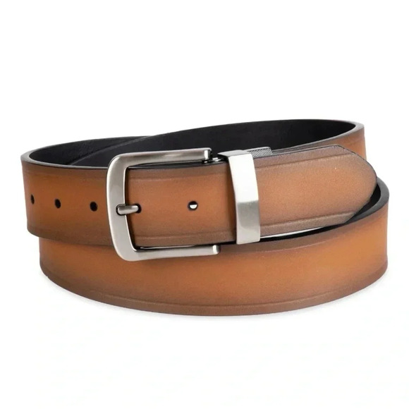 Dickies Men's Two-In-One Reversible Tan to Black Casual Belt - Picture 2 of 7